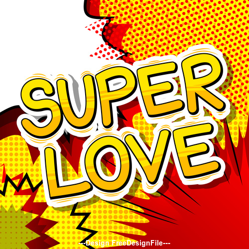 Comic book style word on abstract background vector