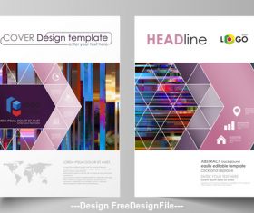 Creative Business templates cover vector