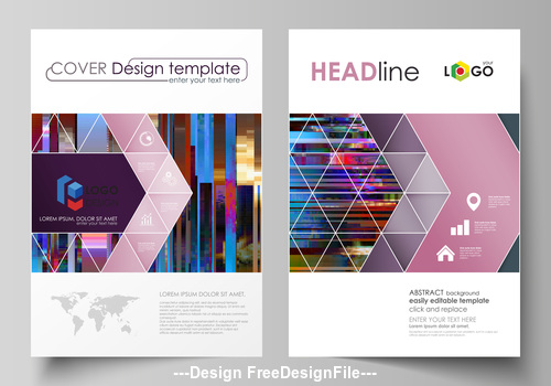 Creative Business templates cover vector
