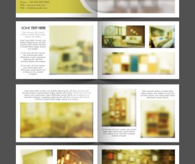 Decoration design brochure vector