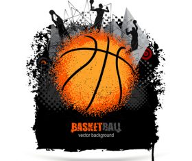 Design for basketball vector