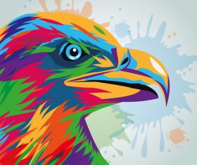 Eagle watercolor illustration vector