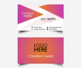 Elegant business card vector
