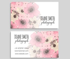 Elegant floral card vector