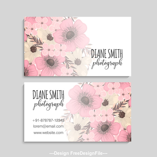 Elegant floral card vector