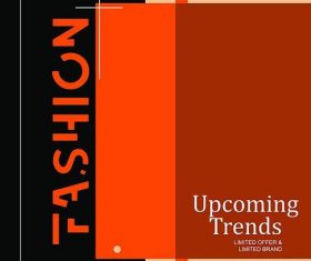 Elements fashion modern flyer psd template