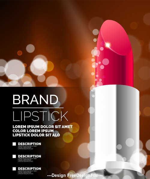 Exquisite lipstick vector