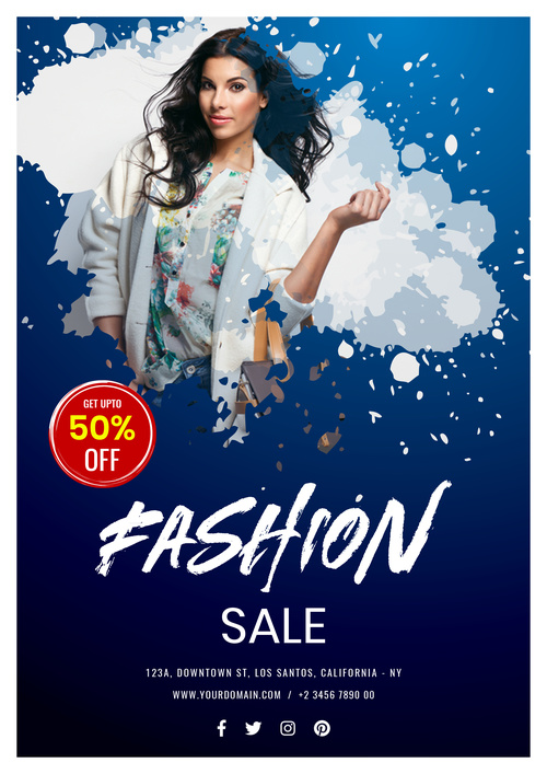 Fashion Sale Flyer psd template
