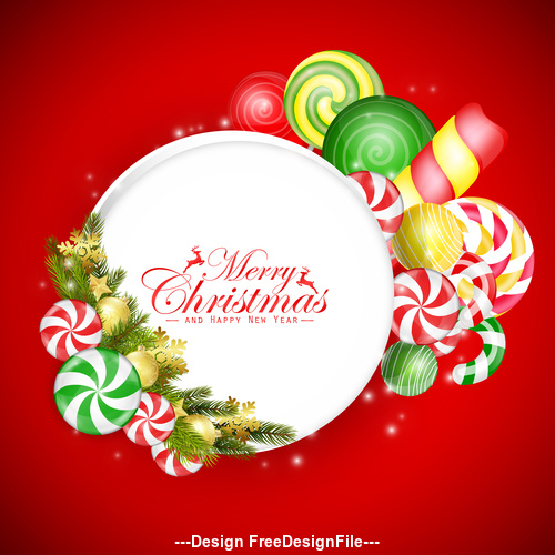 Festive candy background vector