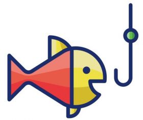 Fishing cartoon vector