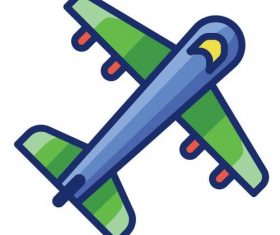 Flight cartoon vector