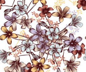Floral pattern design Premium Vector