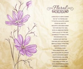 Flower letter paper pattern vector