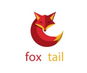 Fox tail logo vector