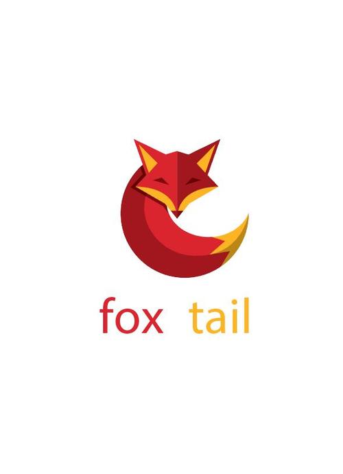 Fox tail logo vector