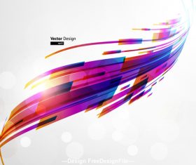 Futuristic bend presentation vector