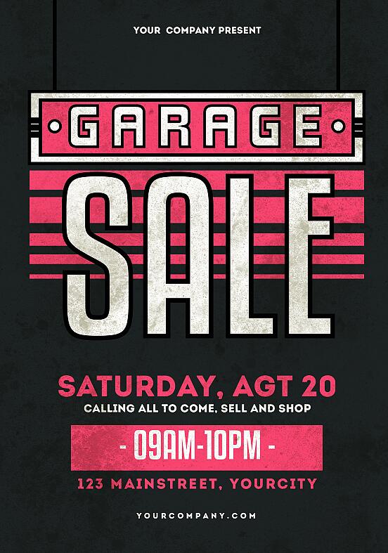 Garage Sale Flyer PSD Template