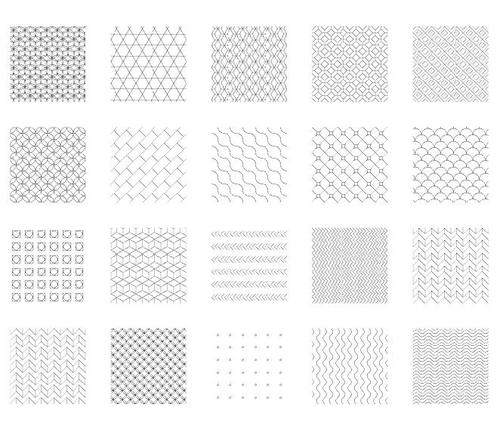Geometric patterns commercial vector