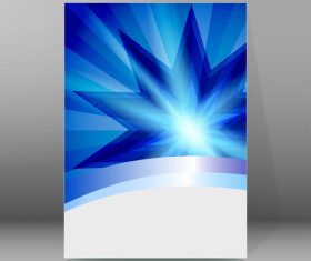 Glowing background brochure cover vector