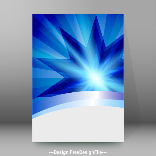 Glowing background brochure cover vector
