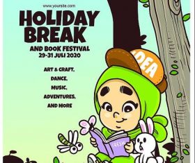 Holiday Break Flyer psd template