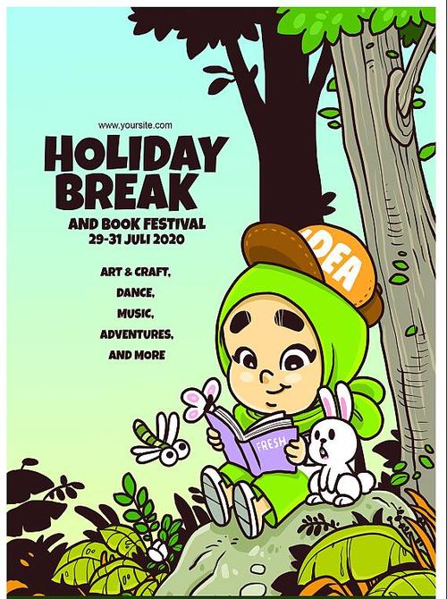 Holiday Break Flyer psd template