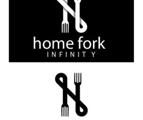 Home fork logo vector