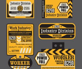Industry division label vector