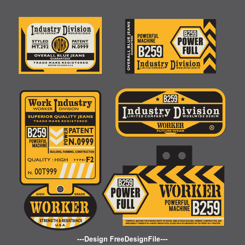 Industry division label vector