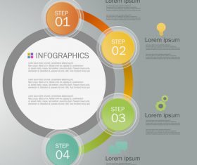 Infographics brochure design template vector