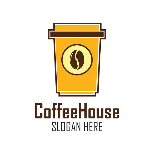 Instant coffee logo vector