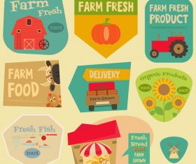 Introducing the farm house label vector