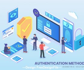 Isometric Vector Concept Pack 02