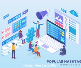 Isometric Vector Concept Pack 05