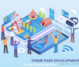 Isometric Vector Concept Pack 07