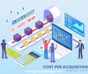 Isometric Vector Concept Pack 08
