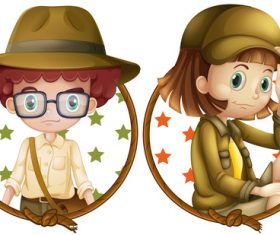 Lovely cartoon vector