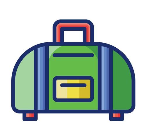 Luggage cartoon vector free download