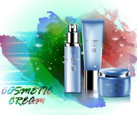 Luxury cosmetic product cover vector