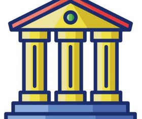 Museum cartoon vector