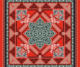 Ornament seamless paisley bandana print pattern vector
