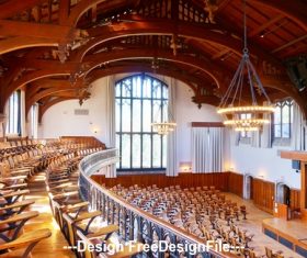 Panoramic view of the conference hall Stock Photo