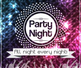 Party night poster vector