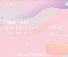 Pink abstract background cover vector