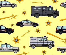 Police background pattern illustration vector