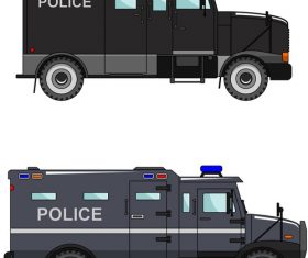 Police explosion-proof car illustration vector