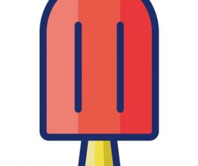 Popsicle cartoon vector