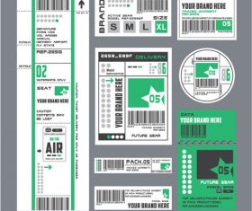 Product label elements vector