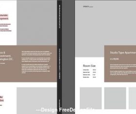 Property flyer template vector
