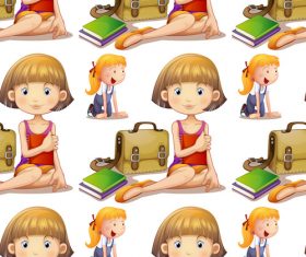 Pupillary seamless background vector